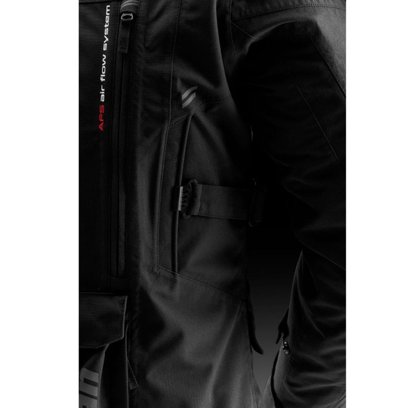 Furygan CHALLENGER 3C PRIMALOFT® motocikla jaka melna-sarkana