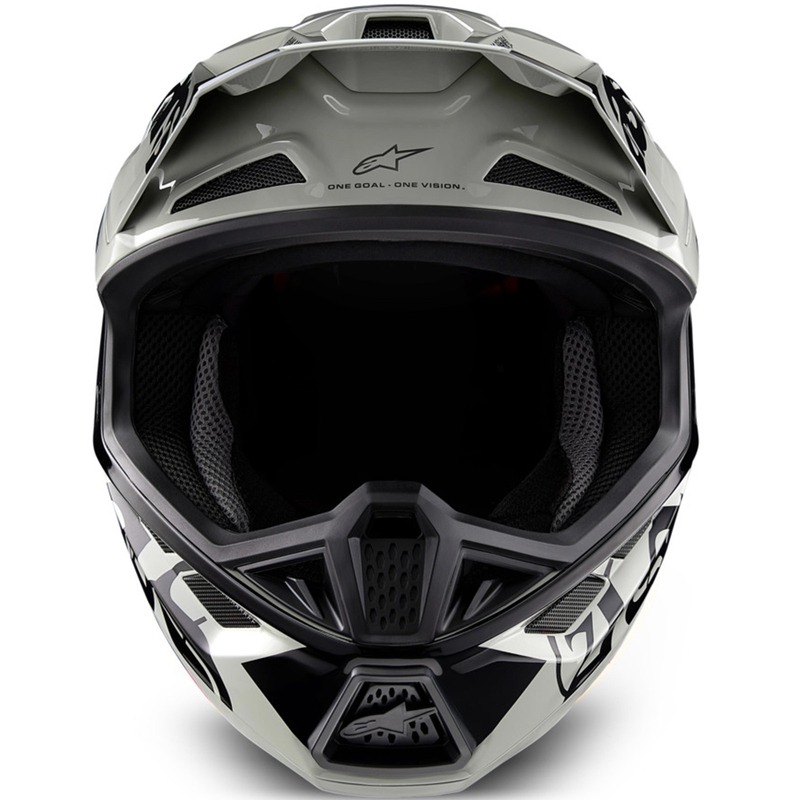 Alpinestars Supertech S-M7 ierobežotā izdevuma motokrosa ķivere Wolf Dust smilšu-melna