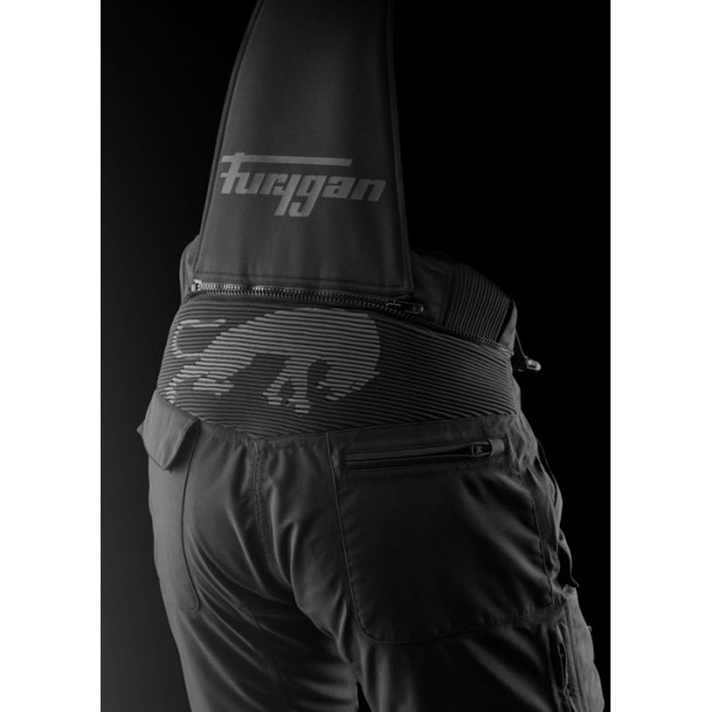 Furygan Redington 3C PRIMALOFT® motocikla bikses, melnas