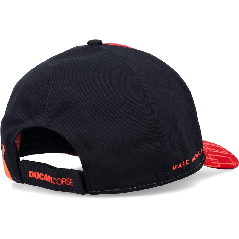 Ducati Corse Marc Marquez 93 Box Logo cepure melna-sarkana