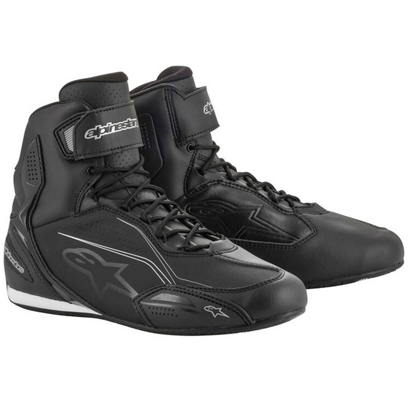 Sieviešu Alpinestars Stella Faster Black and Silver motociklu zābaki
