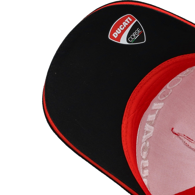 Ducati Corse Monster Diagonal cepure melni sarkana