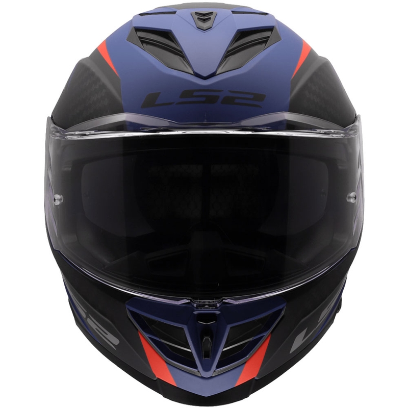 Pilna motocikla ķivere LS2 FF818 Storm III Dynamo zili sarkana