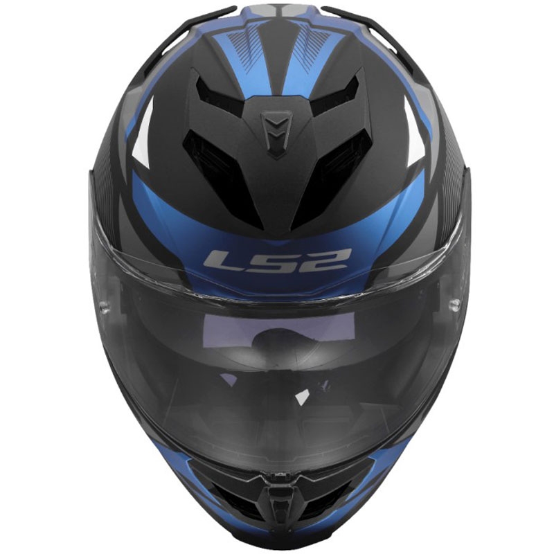 Pilna motocikla ķivere LS2 FF818 Storm III Komai melna-zila