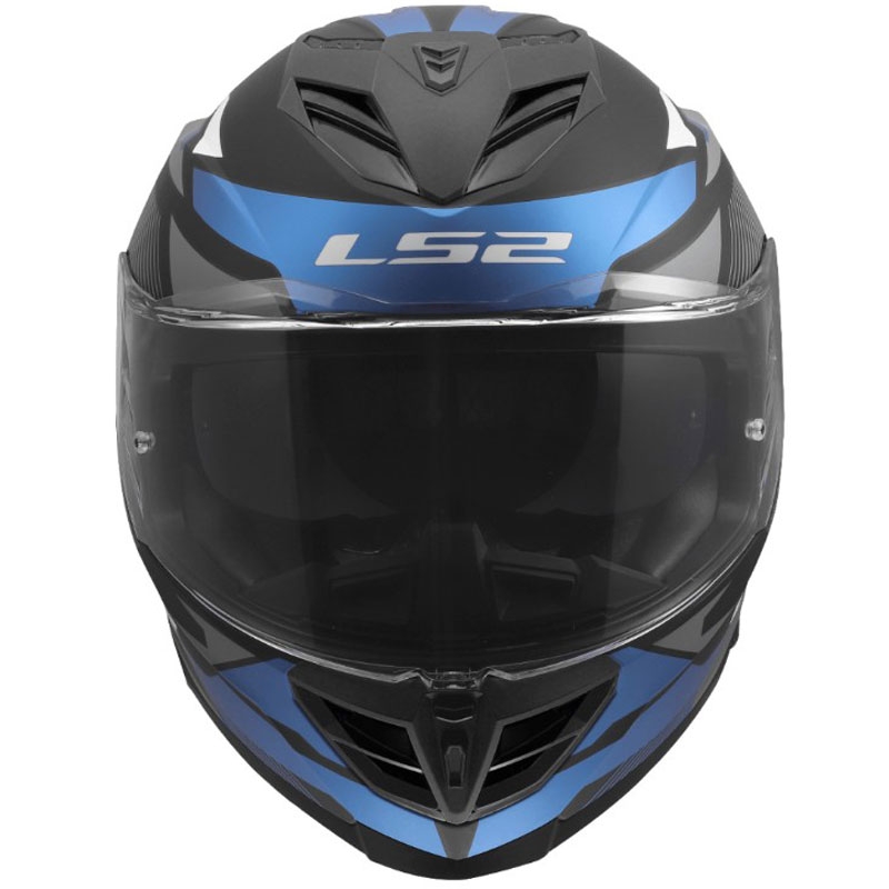 Pilna motocikla ķivere LS2 FF818 Storm III Komai melna-zila