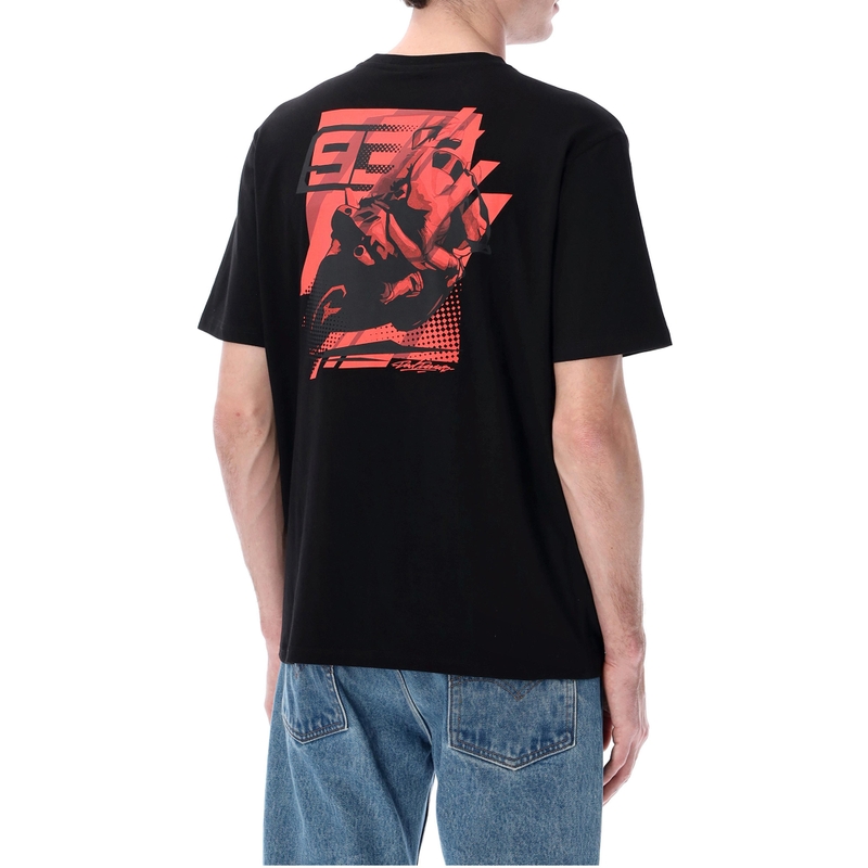 Ducati Marc Marquez Man 93 Look Back T-krekls melns