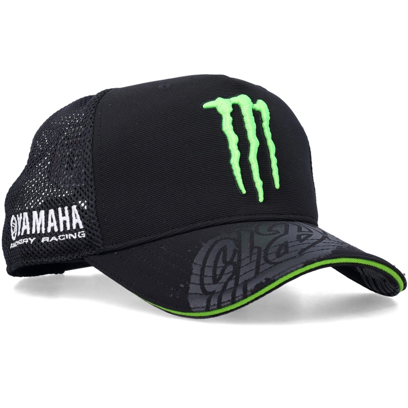 Yamaha Monster Fabio Quartararo sponsora cepure melna