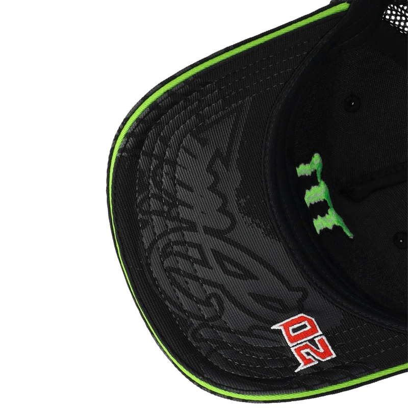 Yamaha Monster Fabio Quartararo sponsora cepure melna