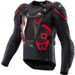 Alpinestars TECH-AIR®OFF-ROAD sistēmas motocikla drošības spilvenu veste melna-sarkana