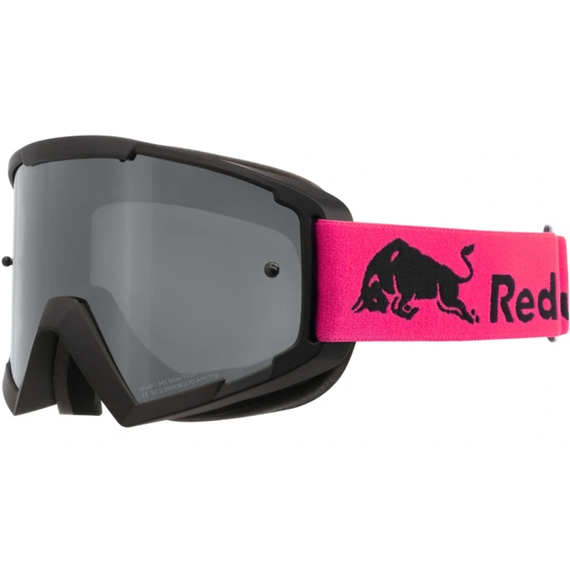 Red Bull Spect Whip motokrosa brilles, melnas ar sudraba lēcām