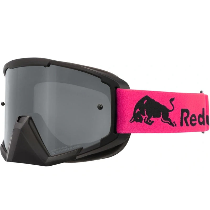 Red Bull Spect Whip motokrosa brilles, melnas ar sudraba lēcām