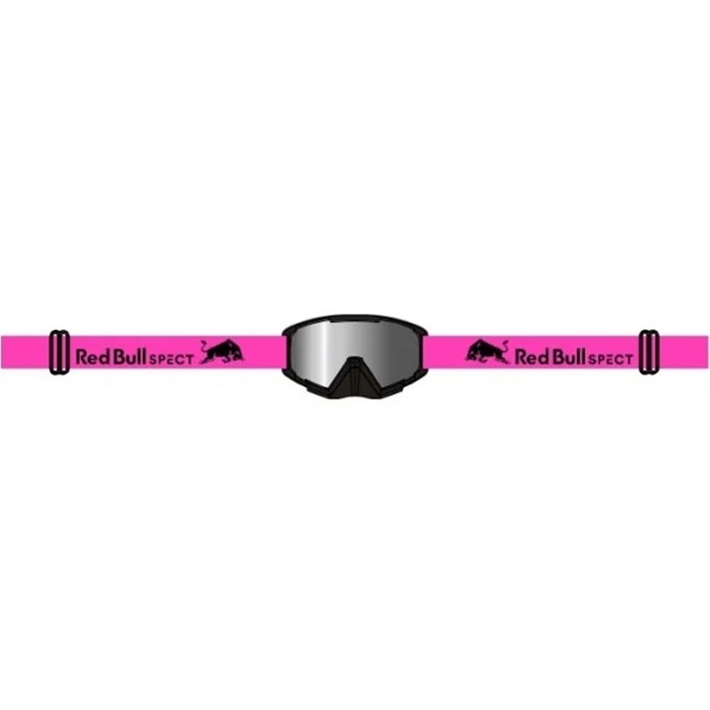 Red Bull Spect Whip motokrosa brilles, melnas ar sudraba lēcām