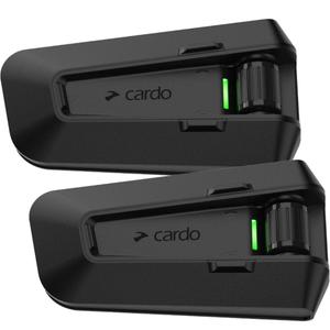 Bluetooth domofons CARDO PACKTALK PRO Duo melns