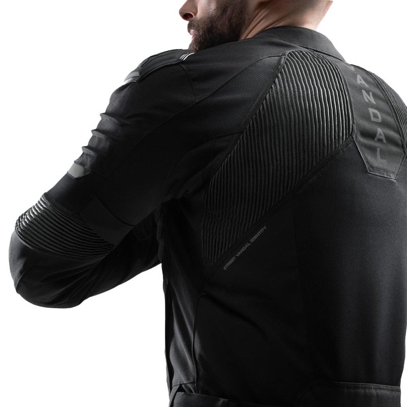 Rebelhorn Vandal 2 Air motocikla jaka, melna