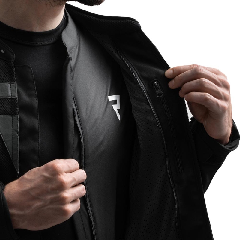 Rebelhorn Vandal 2 Air motocikla jaka, melna