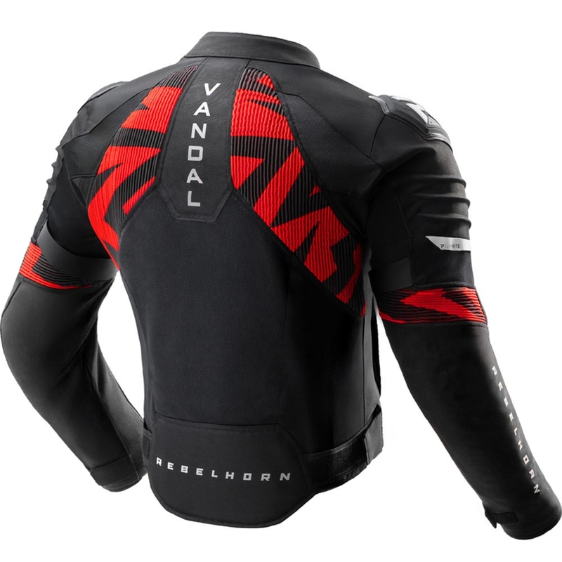 Rebelhorn Vandal 2 Air motocikla jaka melna-sarkana