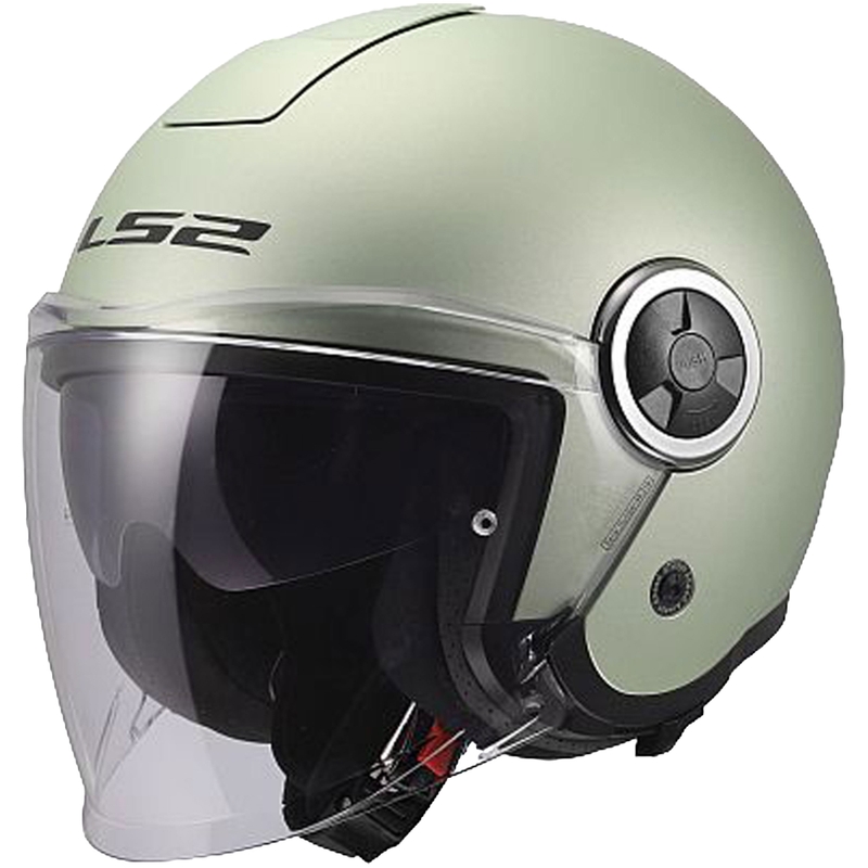 Atvērtā motocikla ķivere LS2 OF620 Classy Solid matēti pelēka-komētas