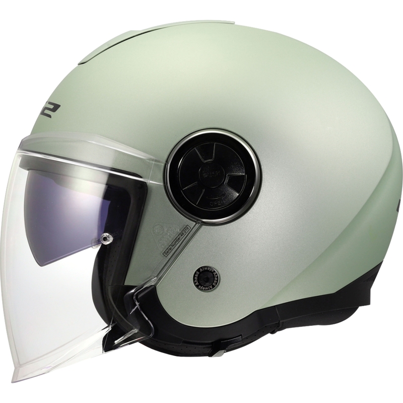 Atvērtā motocikla ķivere LS2 OF620 Classy Solid matēti pelēka-komētas