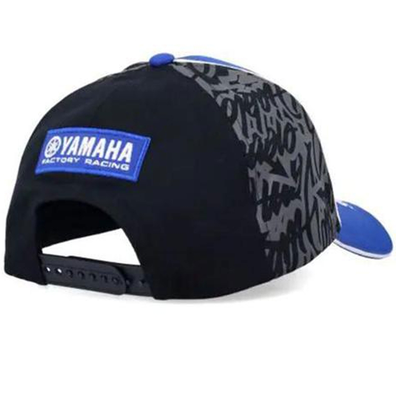 Yamaha Fabio Quartararo beisbola cepure zili melna