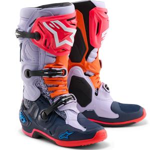 Alpinestars TECH 10 Limited Edition Records motokrosa zābaki melni