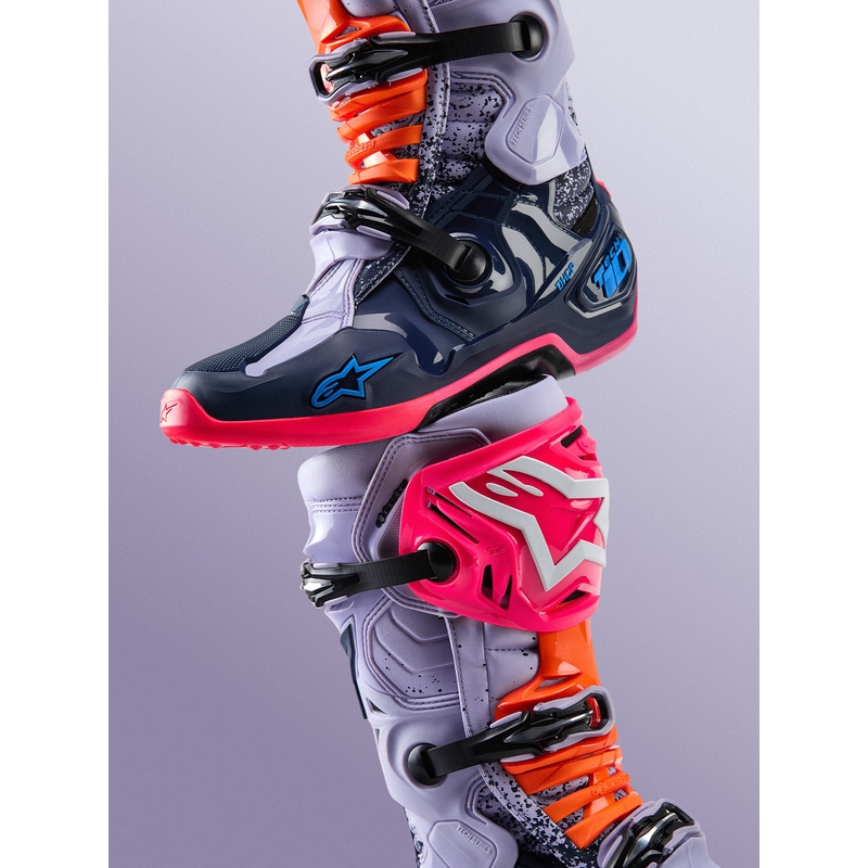 Alpinestars TECH 10 Limited Edition Records motokrosa zābaki melni