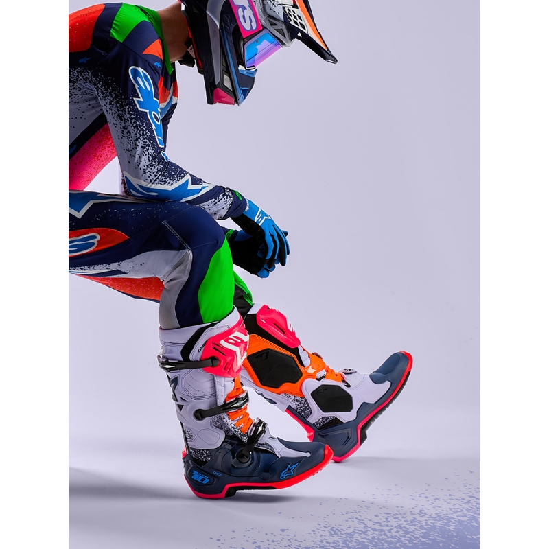 Alpinestars TECH 10 Limited Edition Records motokrosa zābaki melni