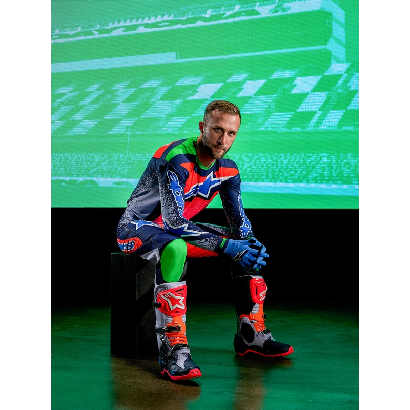 Alpinestars TECH 10 Limited Edition Records motokrosa zābaki melni