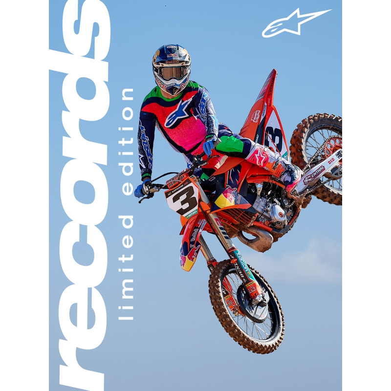 Alpinestars TECH 10 Limited Edition Records motokrosa zābaki melni