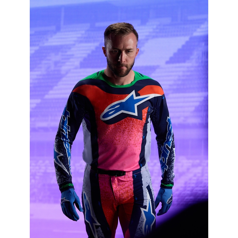 Alpinestars Supertech Limited Edition Records motokrosa krekls - pelēks