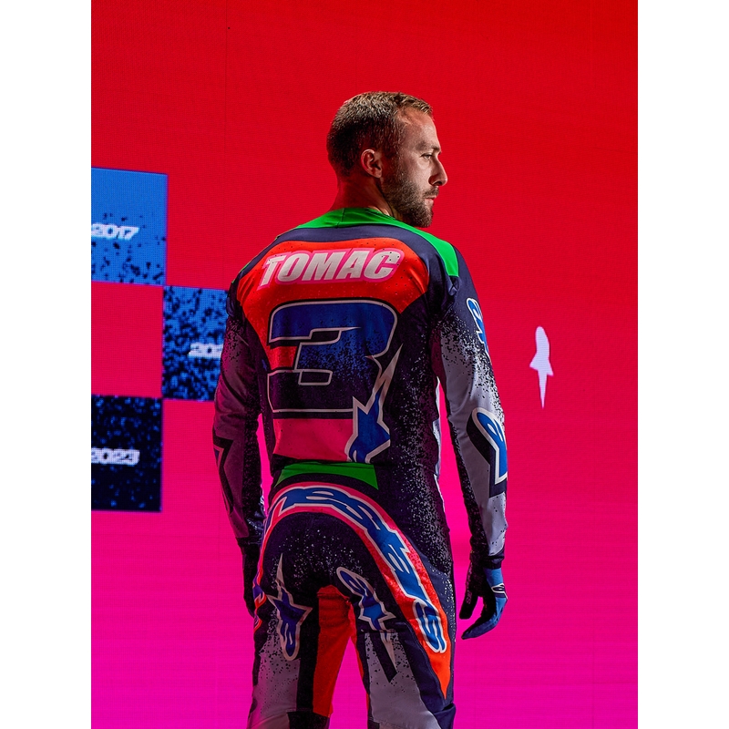 Alpinestars Supertech Limited Edition Records motokrosa krekls - pelēks
