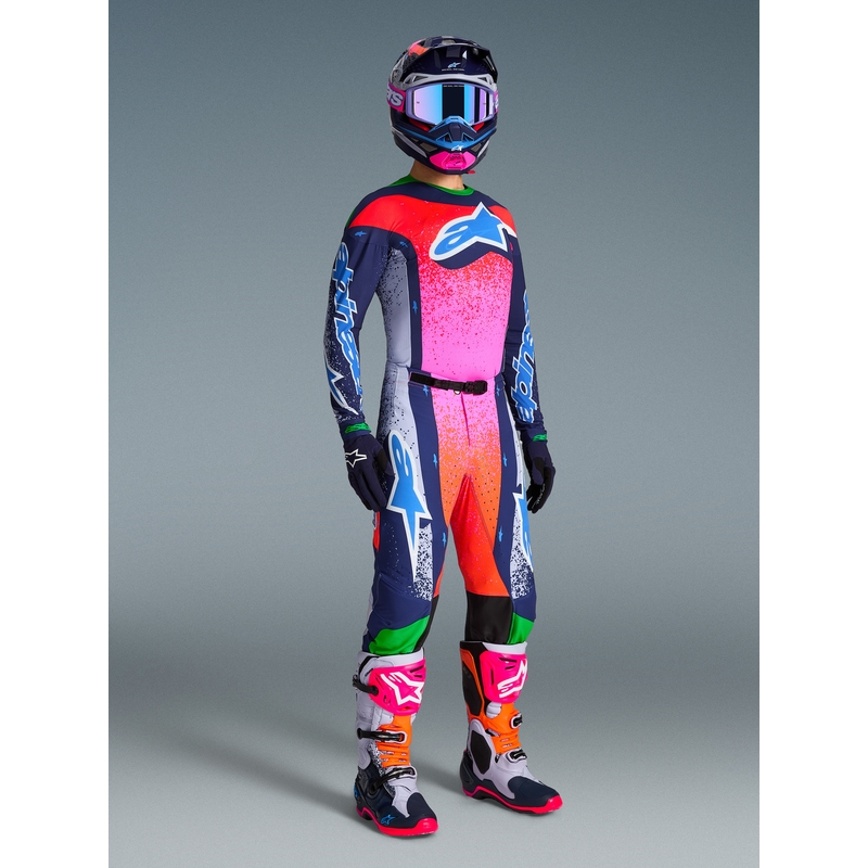 Alpinestars Supertech Limited Edition Records motokrosa krekls - pelēks
