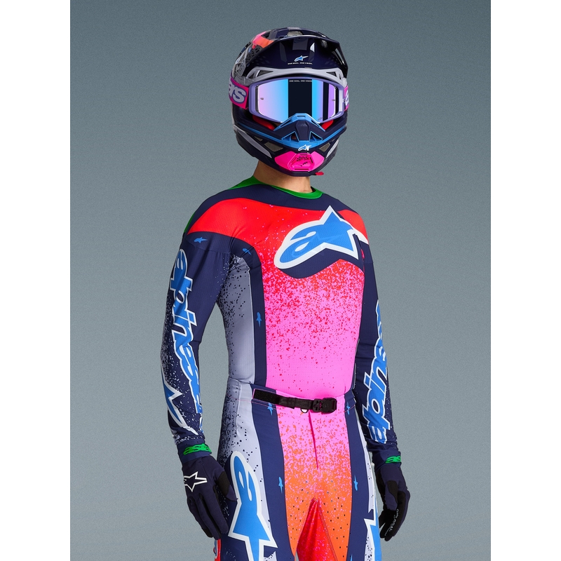 Alpinestars Supertech Limited Edition Records motokrosa krekls - pelēks