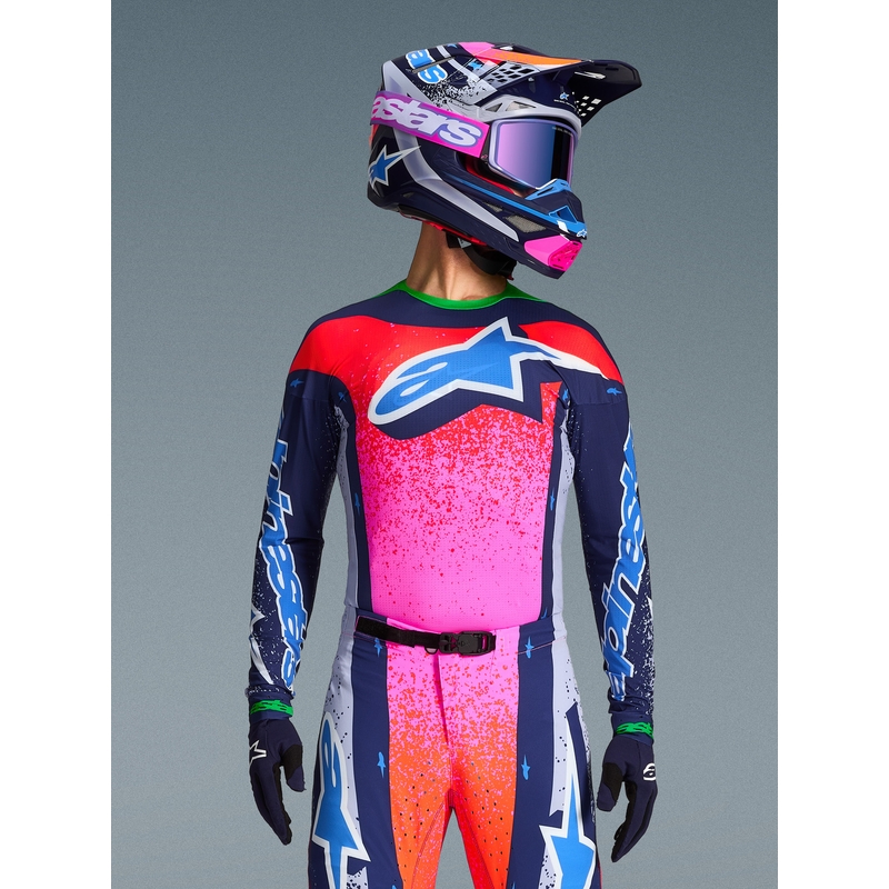 Alpinestars Supertech Limited Edition Records motokrosa krekls - pelēks