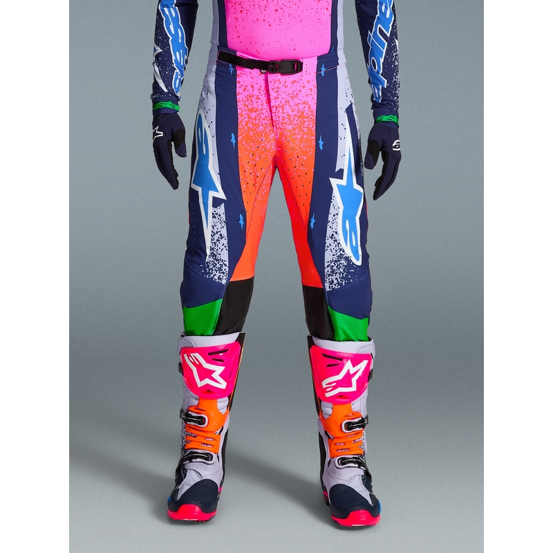 Alpinestars Supertech Limited Edition Records motokrosa bikses, pelēkas
