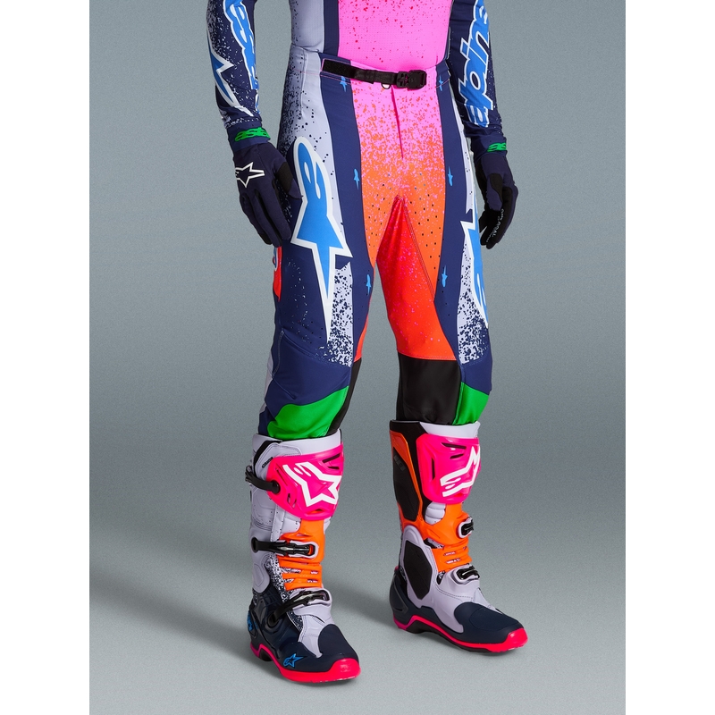 Alpinestars Supertech Limited Edition Records motokrosa bikses, pelēkas