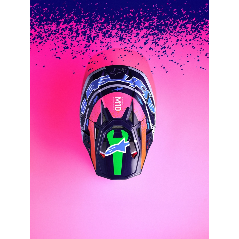Alpinestars Supertech S-M10 Limited Edition Records motokrosa ķivere, pelēka