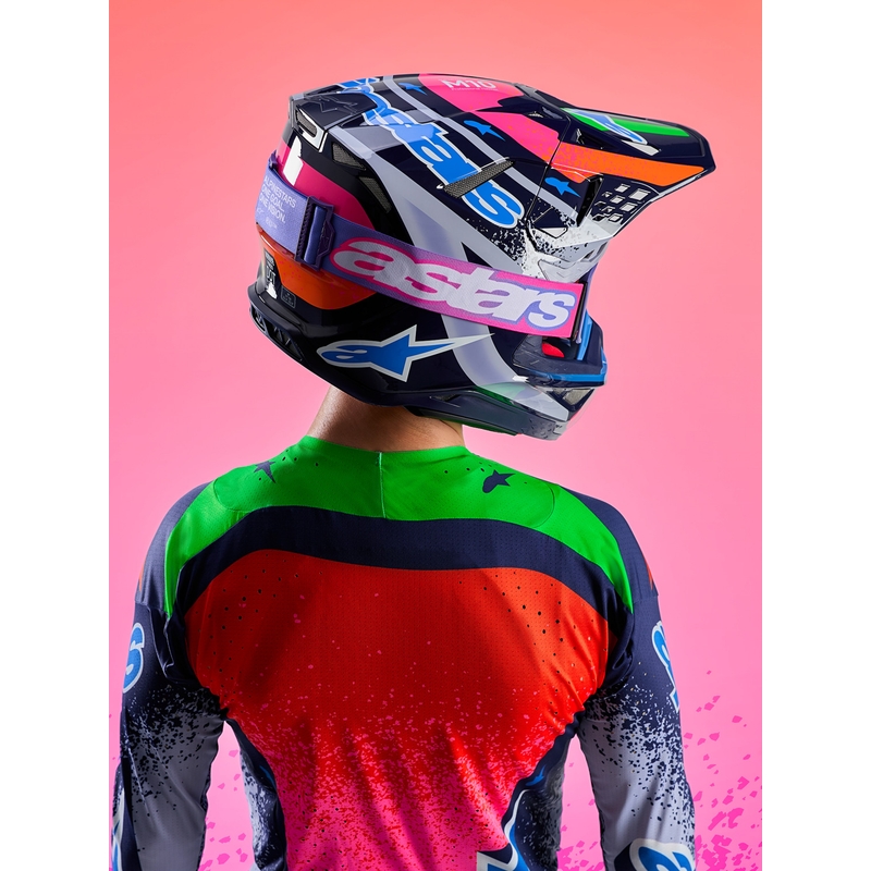 Alpinestars Supertech S-M10 Limited Edition Records motokrosa ķivere, pelēka