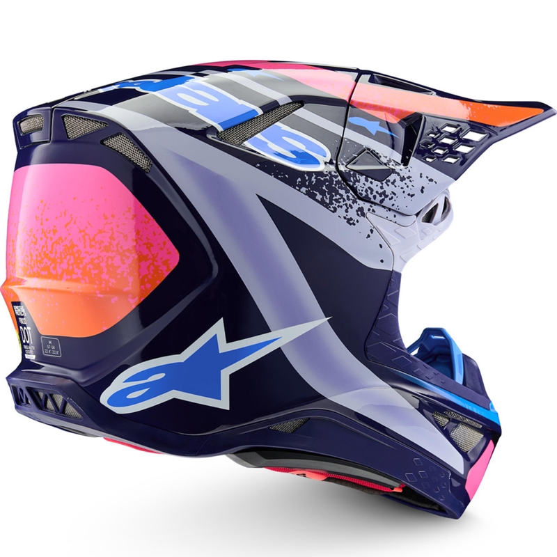 Alpinestars Supertech S-M10 Limited Edition Records motokrosa ķivere, pelēka