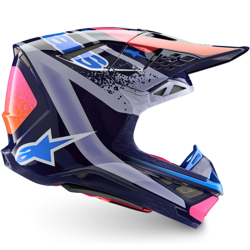 Alpinestars Supertech S-M10 Limited Edition Records motokrosa ķivere, pelēka