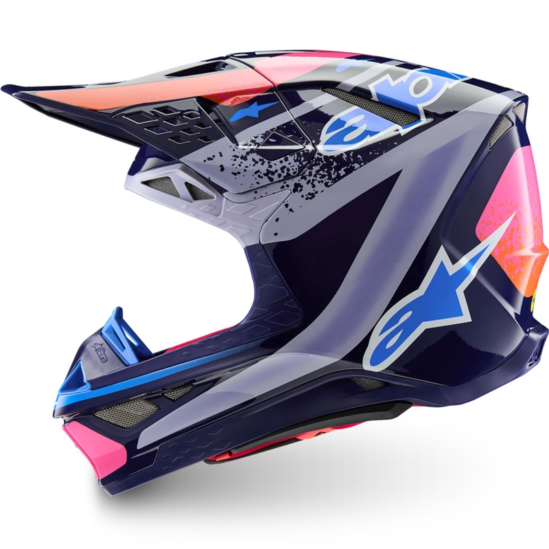 Alpinestars Supertech S-M10 Limited Edition Records motokrosa ķivere, pelēka