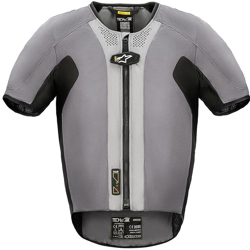 Alpinestars TECH-AIR®5 V2 sistēmas gaisa spilvenu veste pelēkmelna