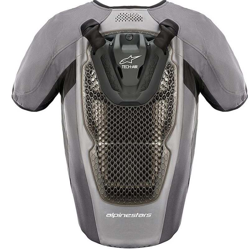 Alpinestars TECH-AIR®5 V2 sistēmas gaisa spilvenu veste pelēkmelna