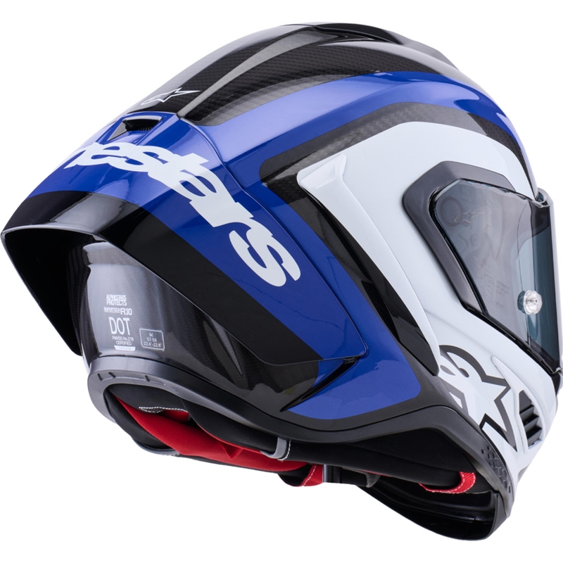 Alpinestars Supertech R10 Arius motocikla ķivere, pilna izmēra, melna-zila-balta