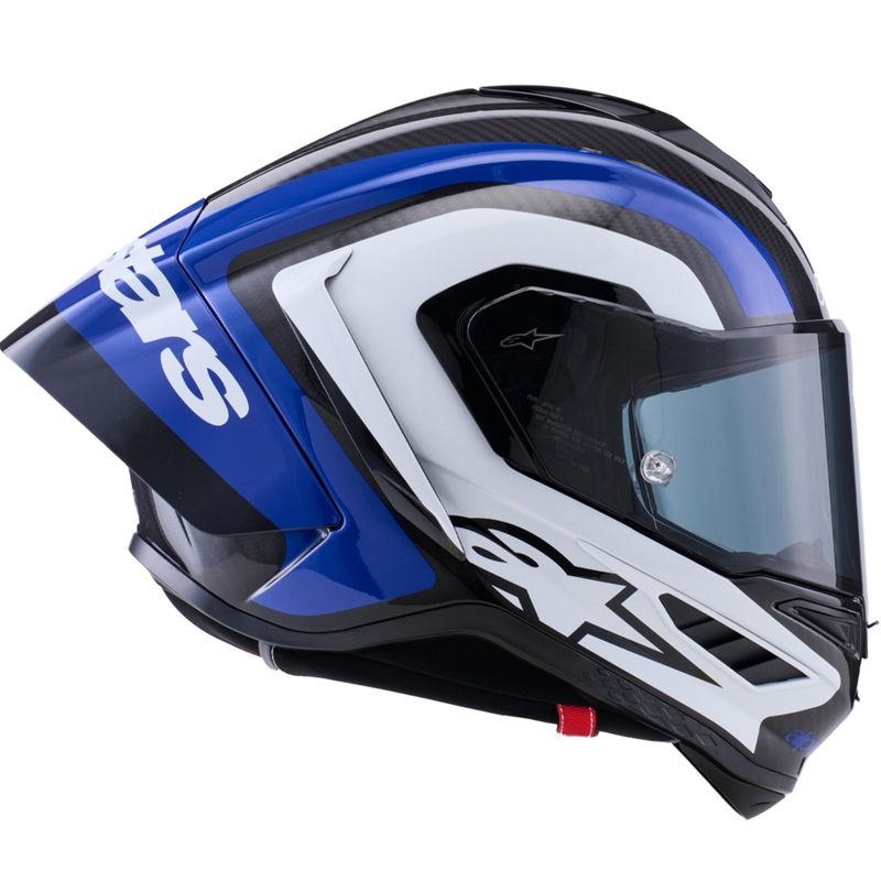 Alpinestars Supertech R10 Arius motocikla ķivere, pilna izmēra, melna-zila-balta