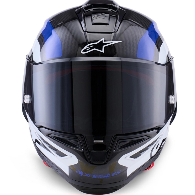 Alpinestars Supertech R10 Arius motocikla ķivere, pilna izmēra, melna-zila-balta