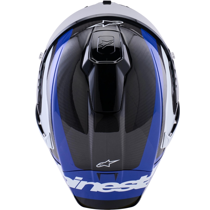 Alpinestars Supertech R10 Arius motocikla ķivere, pilna izmēra, melna-zila-balta