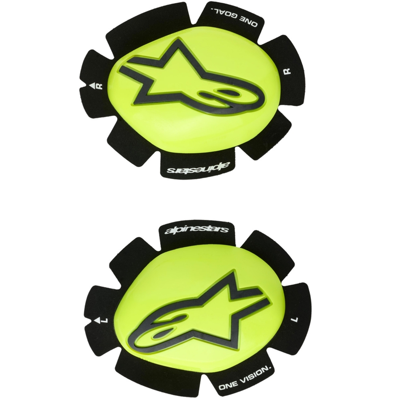 Alpinestars GP Plus slīdņi 2 gab., fluo dzelteni melni