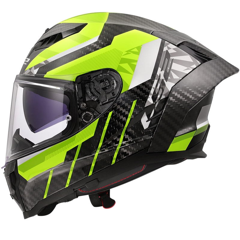 Integrālā moto ķivere LS2 FF807 Dragon Trax fluo dzeltena