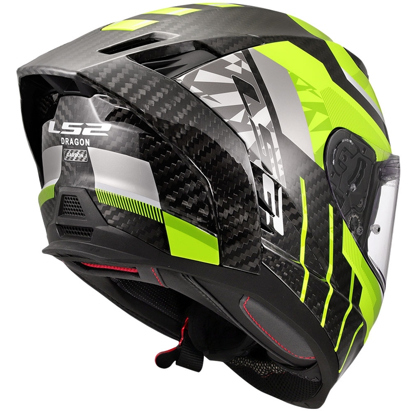 Integrālā moto ķivere LS2 FF807 Dragon Trax fluo dzeltena