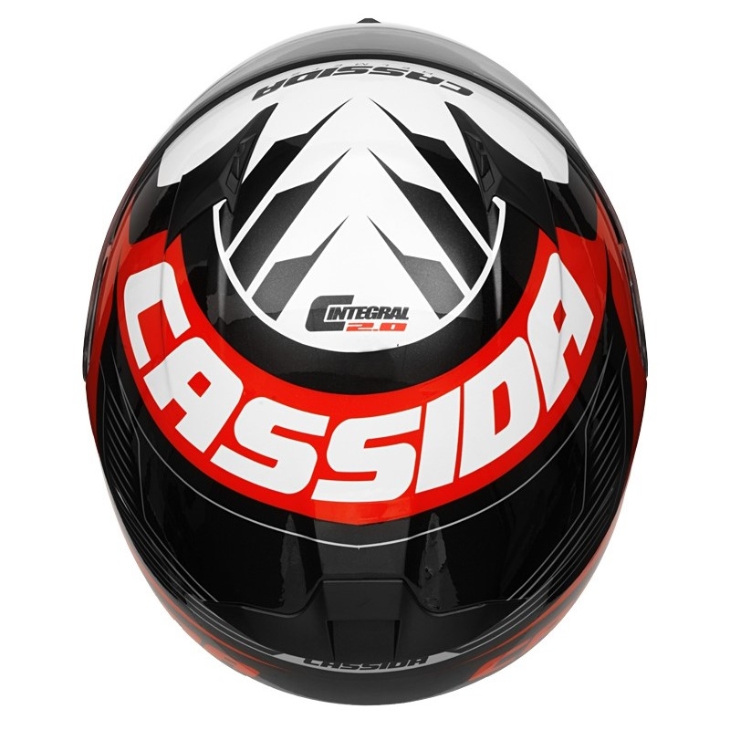 Integrální přilba Cassida Integral 2.0 Perimetric červeno-černo-bílo-šedá